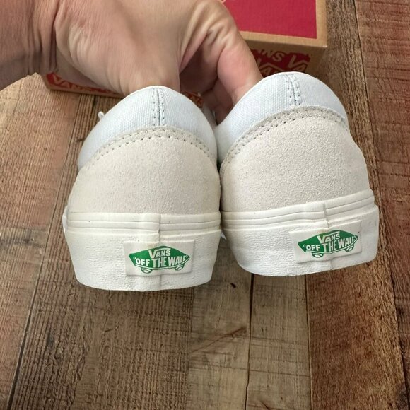 Vans Old Skool Vintage Sport White & Green Slip-On Sneakers Mens 7.5/Womens 9 - Picture 8 of 11